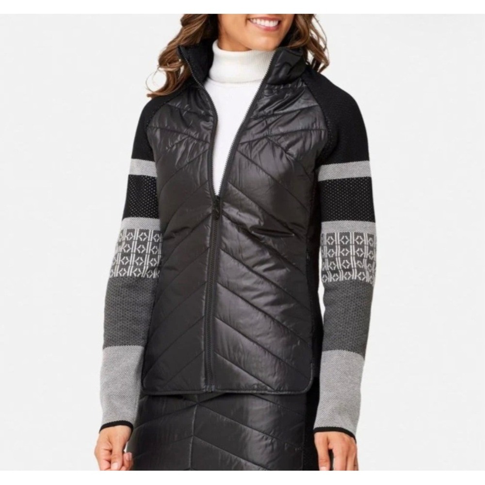 Krimson Klover Switchback Puffer Knit Jacket Full Zip‎ Size Small